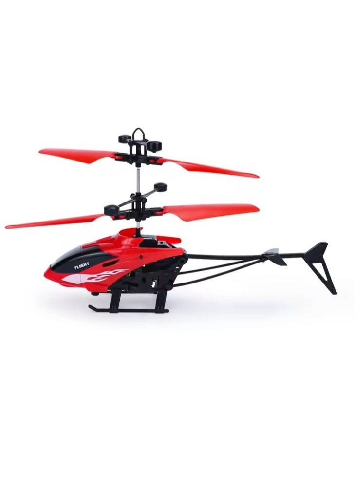 Flying Mini Rc Infraed Induction Helicopter Aircraft Flashing Light Toys For Kid - Image 2